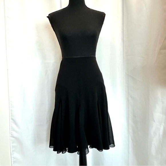 JOSEPH Ribkoff black A-line handkerchief skirt Sz 8 - Picture 10 of 10